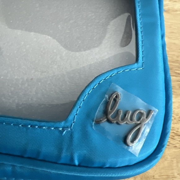 LUG Carriage Clear Stadium Bag Adjustable Crossbody Strap / Handle NWT Blue/Teal - Picture 2 of 8